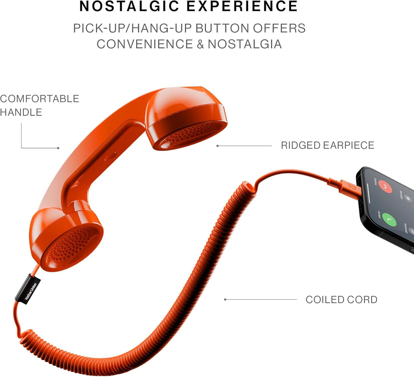 🔥Pop Phone - Vintage phone handset with microphone and speaker